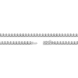 Unbreakable Lab Grown White Sapphire Tennis Necklace