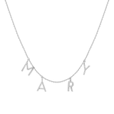 Lab Grown Diamond Pavé Station Letter Necklace