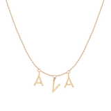 Gold Station Letter Necklace