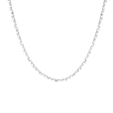 Lab Grown White Sapphire Mosaic Tennis Necklace