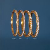 Pavé Lab Grown Diamond Eternity Ring - 0.75ct