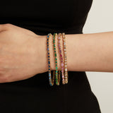 Pink Ombré Mosaic Tennis Bracelet
