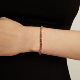 Pink Ombré Mosaic Tennis Bracelet