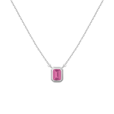 Lab Grown Pink Sapphire Heirloom Necklace