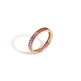Pink Ombré Baguette Eternity Ring