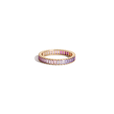 Pink Ombré Baguette Eternity Ring