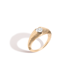 Radiant Heart Art Deco Ring