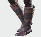 Botas de couro retro