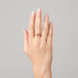 Toi et Moi Gemstone Mini Classic Ring - Red Garnet & White Topaz
