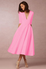 Laura – Robe Midi Féminine