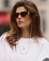 Alyssa Sunglasses Chain | 18ct Gold Plated/Pearl