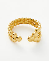 Beaded Open Ring | 18ct Gold Vermeil