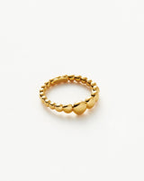 Beaded Stacking Ring | 18ct Gold Vermeil