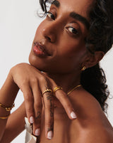 Beaded Stacking Ring | 18ct Gold Vermeil