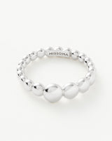 Beaded Stacking Ring | Sterling Silver