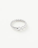 Beaded Stacking Ring | Sterling Silver