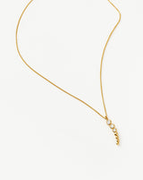 Beaded Stone Drop Pendant Necklace