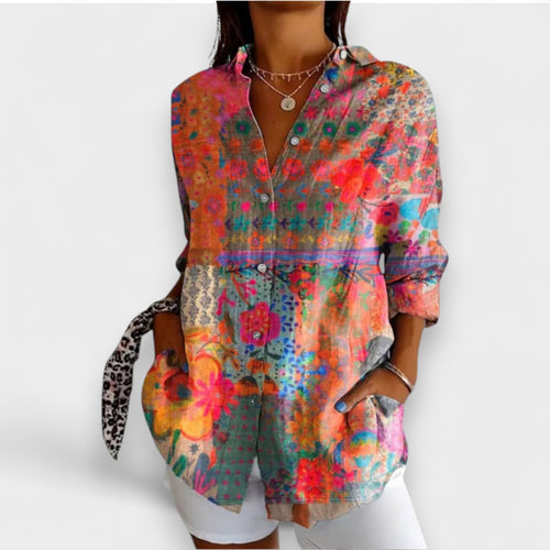 Rafaela – Chemise à Motif Romantique
