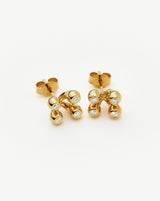 Atom Stud Earrings | 18ct Gold Vermeil