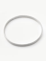 Classic Round Bangle | Silver Plated