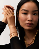 Classic Mini Paperclip Chain Bracelet | 18ct Gold Plated