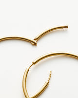 Classic Oversized Hoop Earrings | 18ct Gold Vermeil