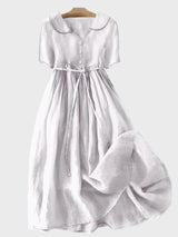 Vestido Clássico com Botões