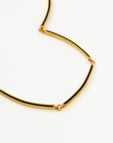 Enamel Reversible Byline Link Choker | 18ct Gold Plated