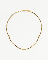 Enamel Reversible Byline Link Choker | 18ct Gold Plated