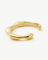 Eny Puffy Cuff Bracelet | 18ct Gold Plated