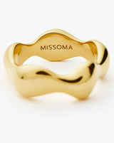 Eny Puffy Stacking Ring | 18ct Gold Plated