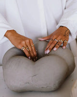 Eny Puffy Stacking Ring | Silver Plated