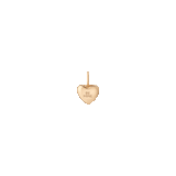 Candy Heart Charm - White Sapphire