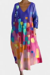 Ana – Robe Fluide Imprimée