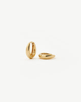 Solid Gold Dome Huggies | 14ct Solid Gold