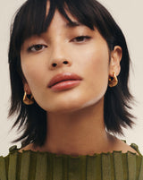 Hera Ridge Hoop Earrings