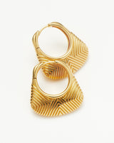 Hera Ridge Hoop Earrings