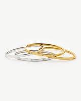 Interstellar Hinged Bangle | Sterling Silver/Cubic Zirconia