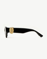 Jimmy Fairly Melissa Cat-Eye Sunglasses | Gold Plated/Black