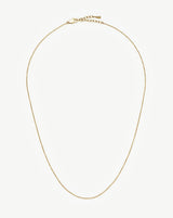 Long Trace Chain Necklace | 18ct Gold Plated