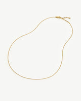 Long Trace Chain Necklace | 18ct Gold Plated