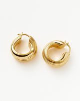 Lucy Williams Entwine Ridge Hoop Earrings