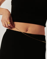 Lucy Williams Cobra Snake Belly Chain | 18ct Gold Plated