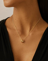 Lucy Williams Pavé Knot Pendant Necklace | 18ct Gold Plated