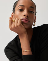 Magma Gemstone Cuff Bracelet | 18ct Recycled Gold Vermeil on Brass