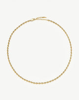 Molten Olive Chain Necklace | 18ct Gold Plated