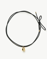 Opalite Pendant Cord Necklace | 18ct Gold Plated