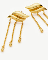 Savi Waterfall Drop Earrings | 18ct Gold Vermeil