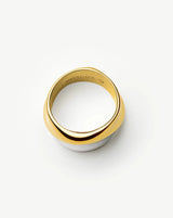 Sculptural Molten Statement Ring | Mixed Metal