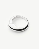 Sculptural Ridge Stacking Ring | Sterling Silver